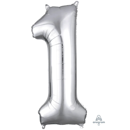 34" SILVER FOIL NUMBERS