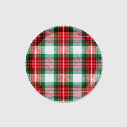 WINTER PLAID LARGE PLATES