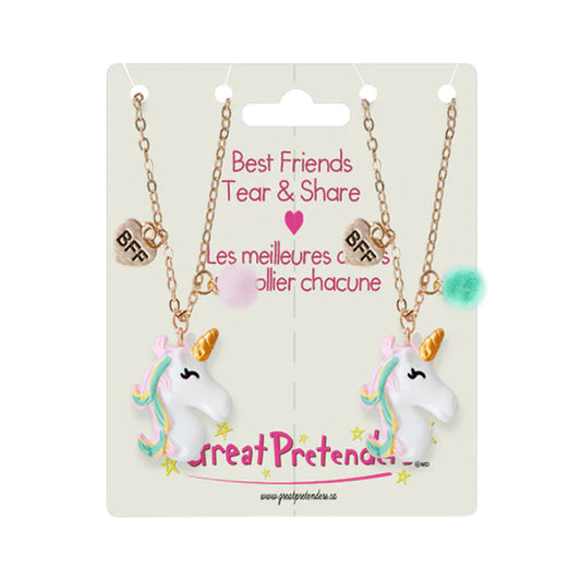 BFF UNICORN SHARE + TEAR NECKLACES