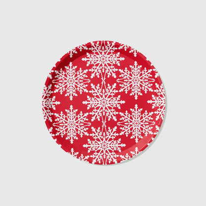 HOLLY SNOWFLAKE LARGE PLATES