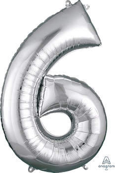 34" SILVER FOIL NUMBERS