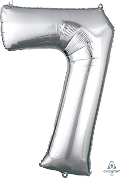 34" SILVER FOIL NUMBERS