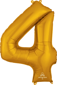 34" GOLD FOIL NUMBERS