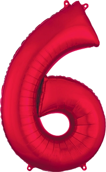 34" RED FOIL NUMBERS