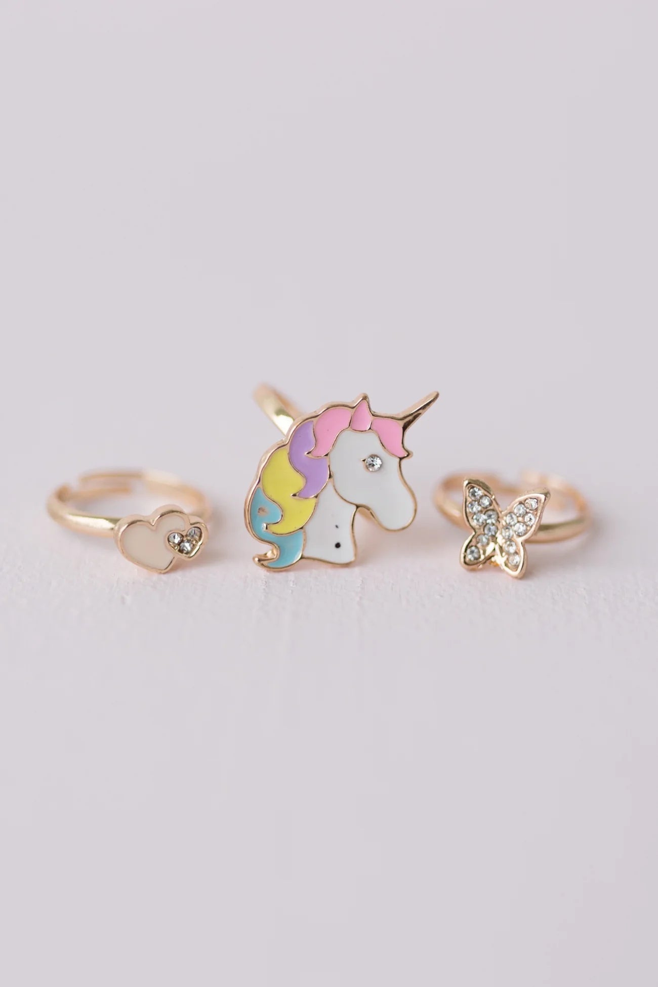 BOUTIQUE BUTTERFLY + UNICORN RING