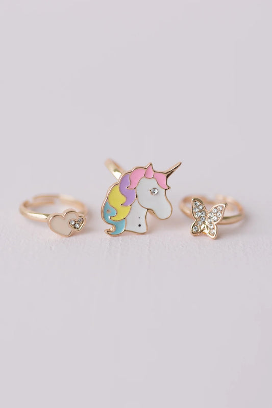 BOUTIQUE BUTTERFLY + UNICORN RING
