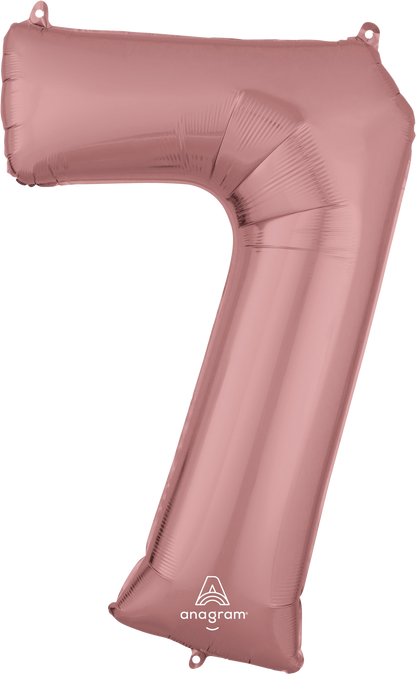 34" ROSE GOLD FOIL NUMBERS