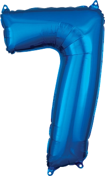 34" BLUE FOIL NUMBERS