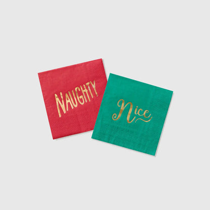NAUGHTY AND NICE NAPKINS