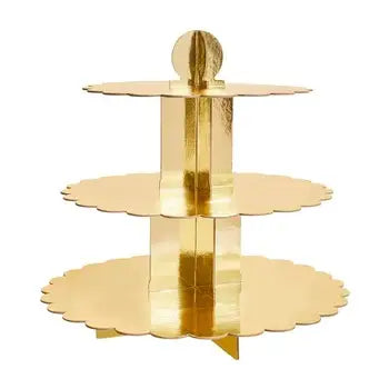 GOLD SCALLOP TREAT STAND