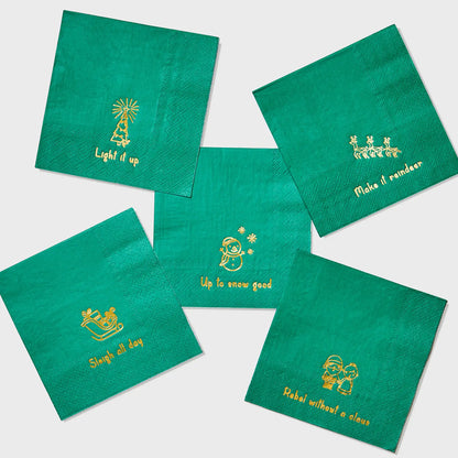 HOLIDAY CHEER COCKTAIL NAPKINS