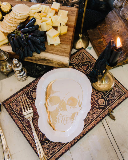 HAPPY HAUNTING SKULL PLATE