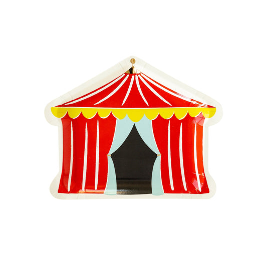 CARNIVAL TENT SHAPED PLATES