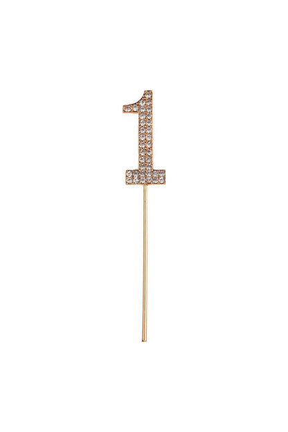 RHINESTONE CAKE TOPPER NUMBERS
