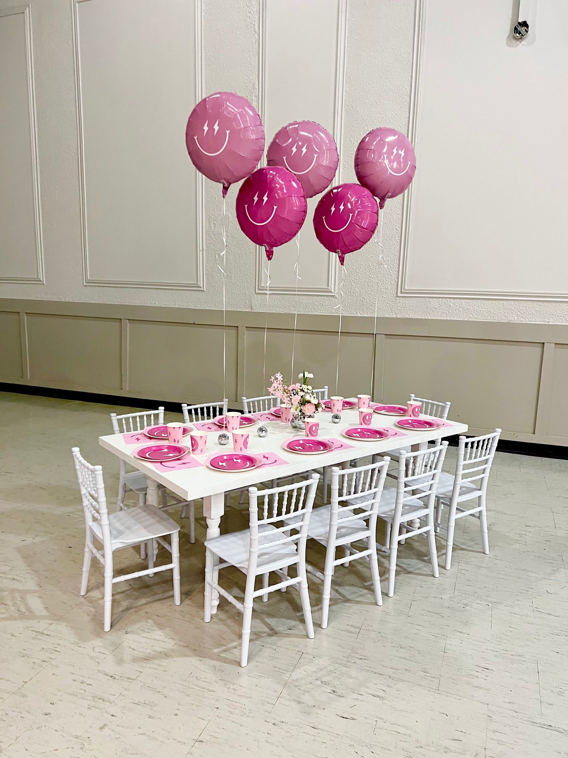 Kids table top party rental