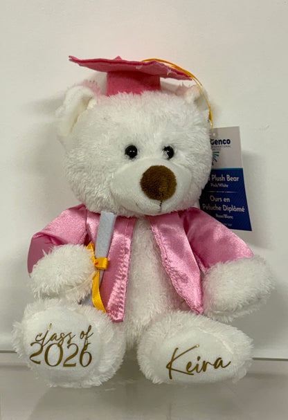 PERSONALIZED GRAD BEARS | PINK