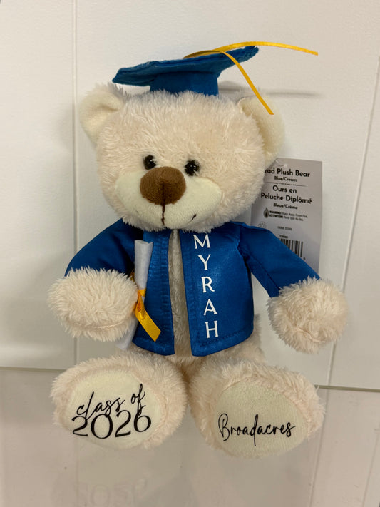 PERSONALIZED GRAD BEARS | BLUE
