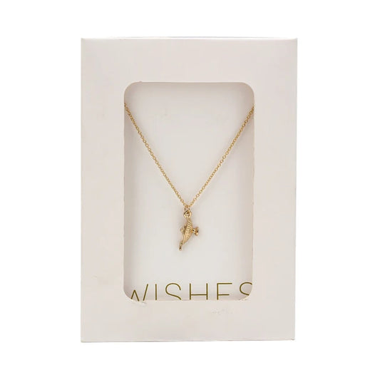 WISH CARD CHARM NECKLACE