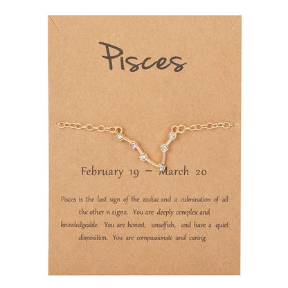 CONSTELLATION CRYSTAL CHARM BRACELET