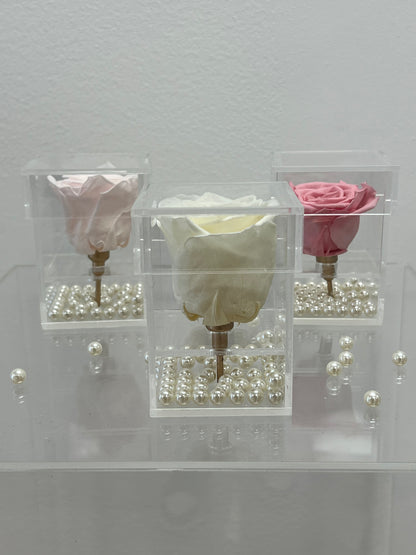 SINGLE PRESERVED ROSE - SHORT BOX