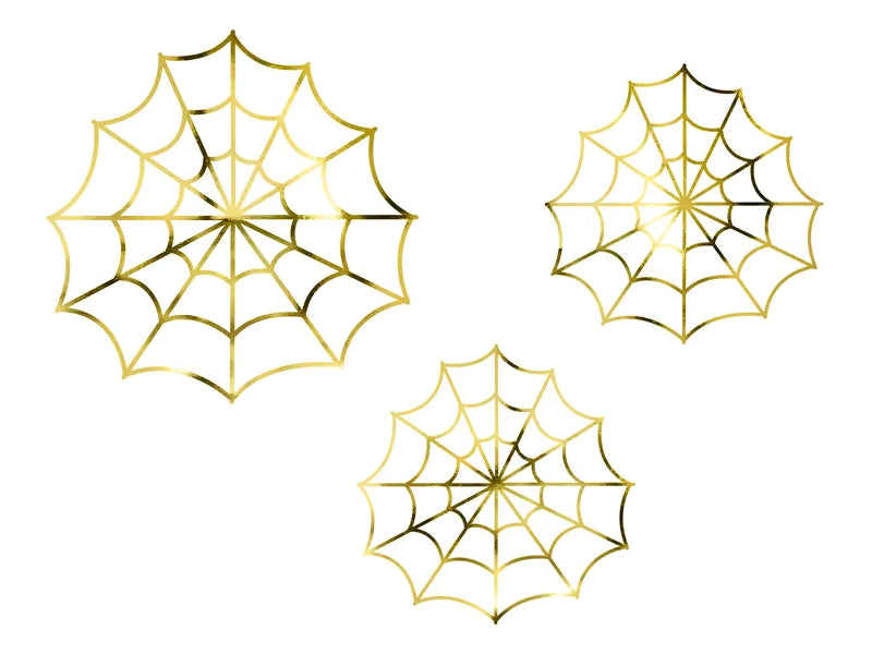 GOLD SPIDERWEBS