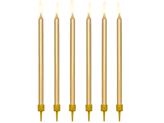 GOLD BIRTHDAY CANDLES