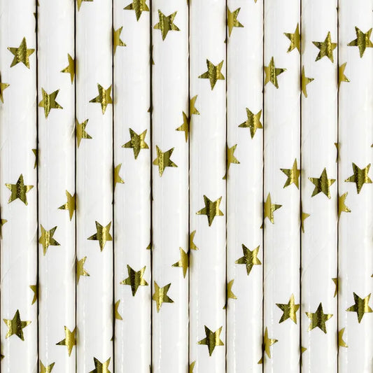 GOLD STAR PAPER STRAWS