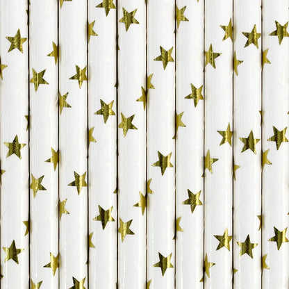 GOLD STAR PAPER STRAWS