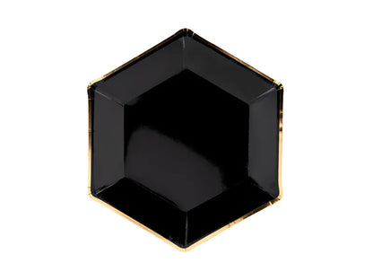 BLACK AND GOLD PLATES