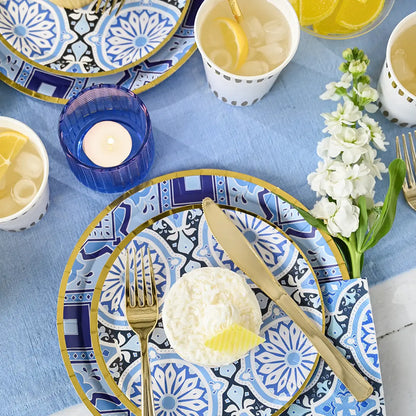AMALFI BLUES COCKTAIL NAPKINS