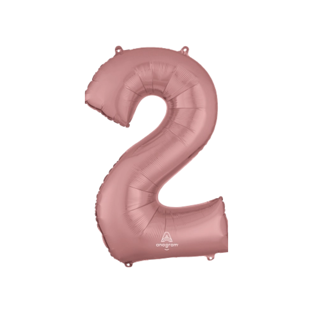 34" ROSE GOLD FOIL NUMBERS