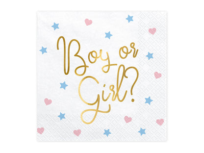 BOY OR GIRL GENDER REVEAL NAPKINS