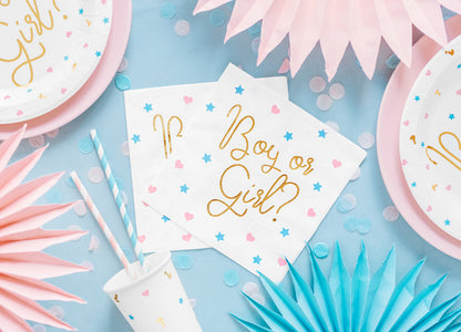 BOY OR GIRL GENDER REVEAL NAPKINS
