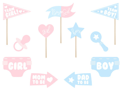 BOY OR GIRL GENDER REVEAL PROPS