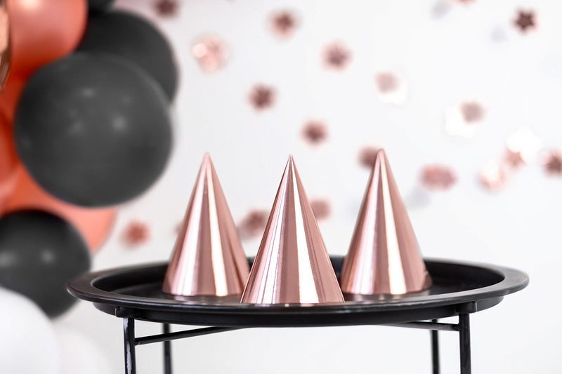 ROSE GOLD PARTY HATS
