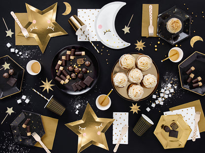 BLACK AND GOLD PLATES