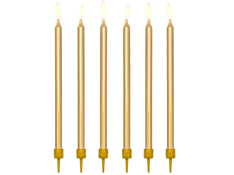 GOLD BIRTHDAY CANDLES