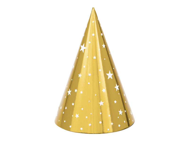 GOLD STAR PARTY HATS