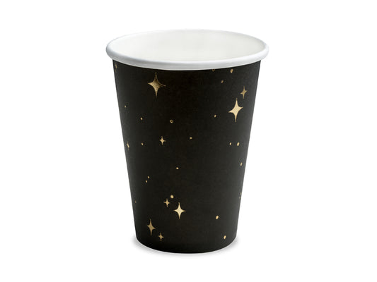 BLACK AND GOLD STAR CUPS