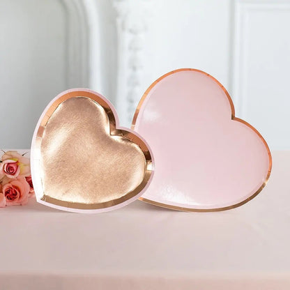 HEART PARTY PLATES - LARGE